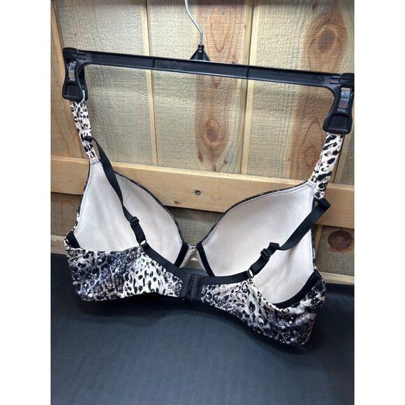 Victorias Secret Leopard Print 38C Lined Perfect Coverage Bra With Lace Trim - Picture 4 of 7